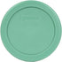 Pyrex 7202-PC 1 Cup Green Round Plastic Replacement Lid - 6 Pack - Original Genuine Pyrex - Made in the USA...